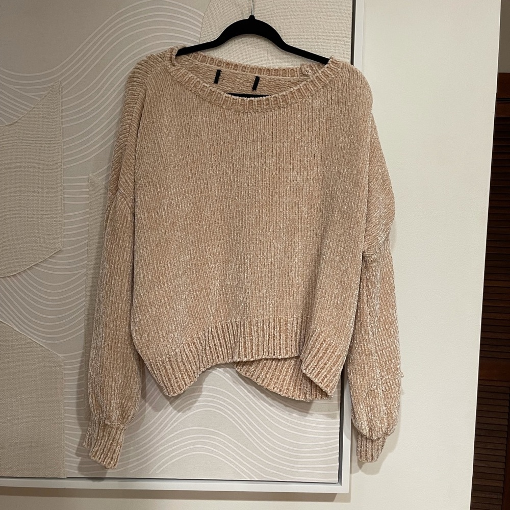 Kendall + Kylie pink Chenille Sweater